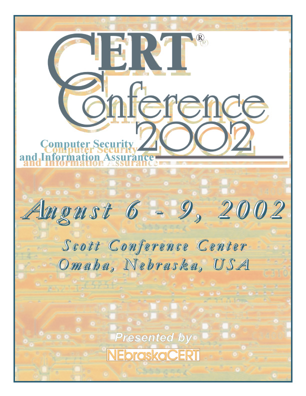 CERT Conference 2002, Front Page